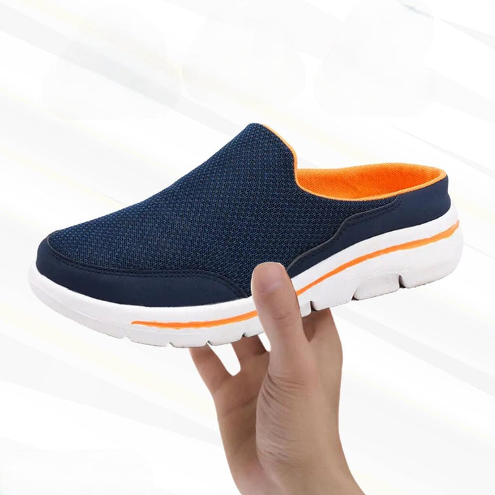 Barfußschuhe Marlon für Herren mit flexibler Sohle, grau. Orthopädisch, unterstützen natürliche Fußbewegung & Komfort.