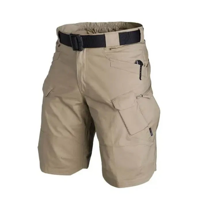 Herren Cargo Shorts für Outdoor & Freizeit. Bequeme Sommerhose mit praktischen Reißverschlusstaschen.