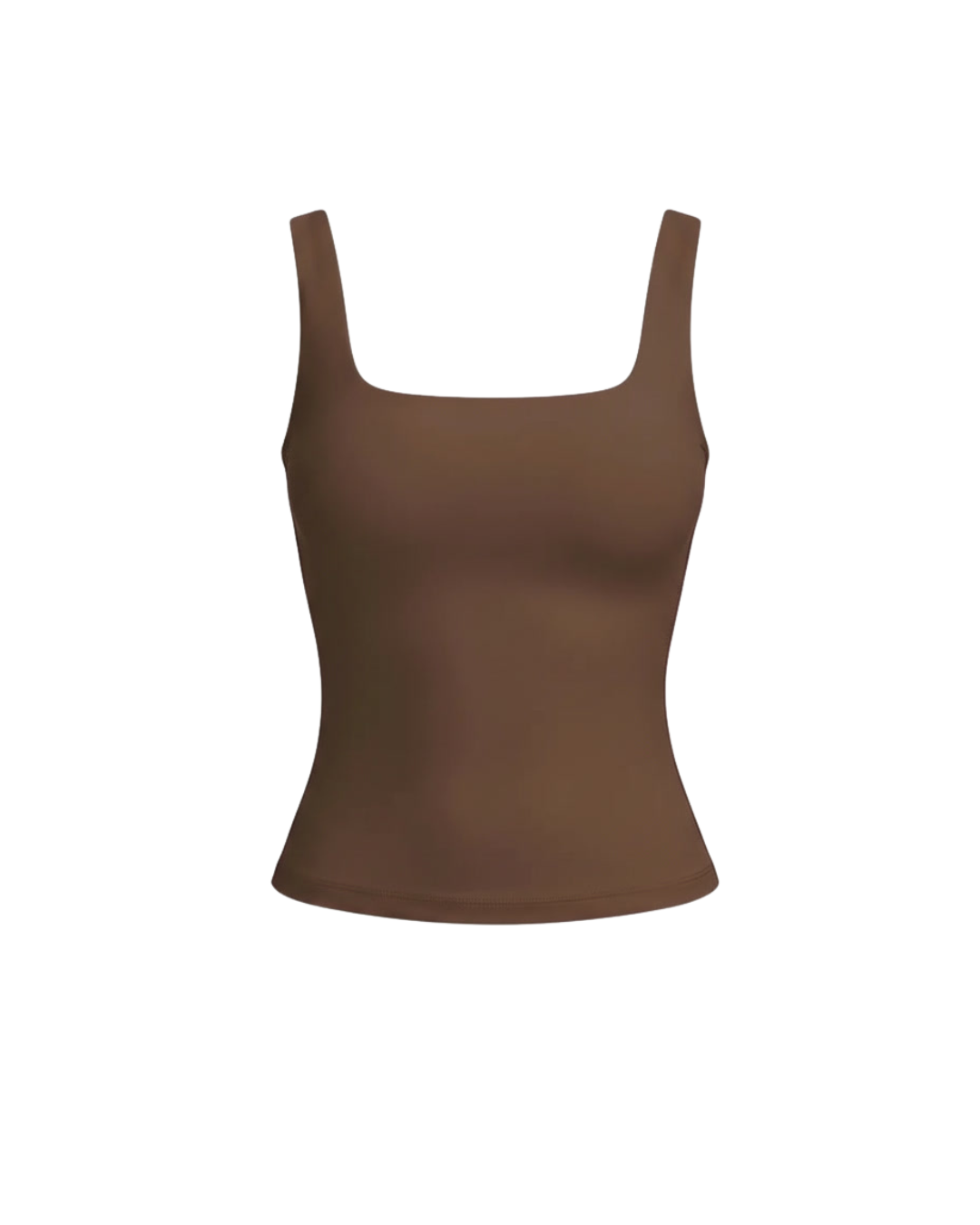 Vielseitiges Damen Tanktop für den Alltag. Basic Oberteil mit stilvollem Eckausschnitt.