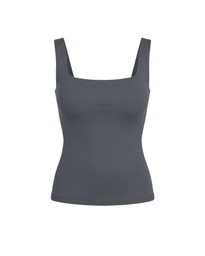 Ärmelloses Damen Top im Basic-Stil mit modischem Eckausschnitt. Perfekt für den Sommer.