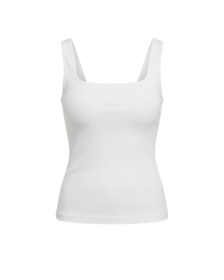 Damen Basic Top mit Eckausschnitt, figurbetont, ärmellos. Vielseitiges Sommer Tanktop für den Alltag.