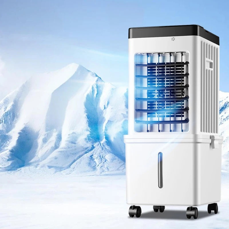 Mobile Klimaanlage, fensterloser Luftkühler mit Wassertank und Rollen, kühlt effektiv das Büro oder Zuhause im Sommer.