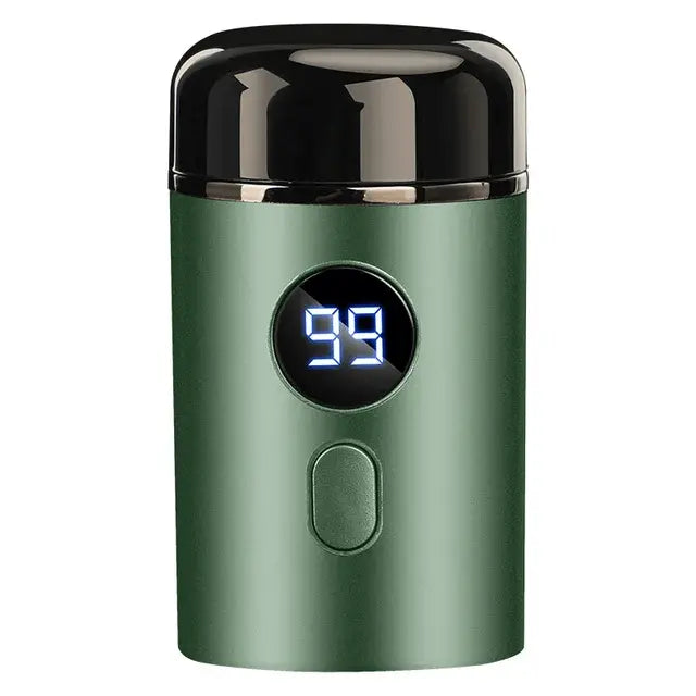 Glatte Haut dank Unisex Mini-Elektrorasierer. Perfekt für schnelle Körperpflege und präzise Rasur nass oder trocken.