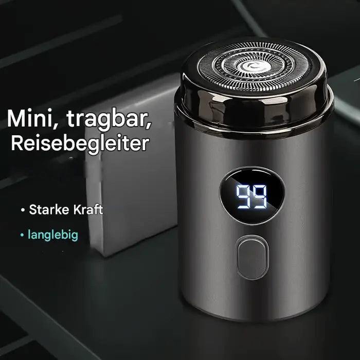 Vielseitiger Mini-Elektrorasierer für die Nass- und Trockenrasur. Schafft glatte Haut, ideal für tägliche Körperpflege.