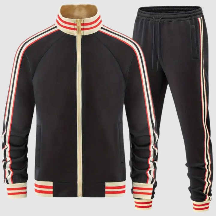 Sportlicher Herren Trainingsanzug Set, bequem für aktives Training und Freizeit.