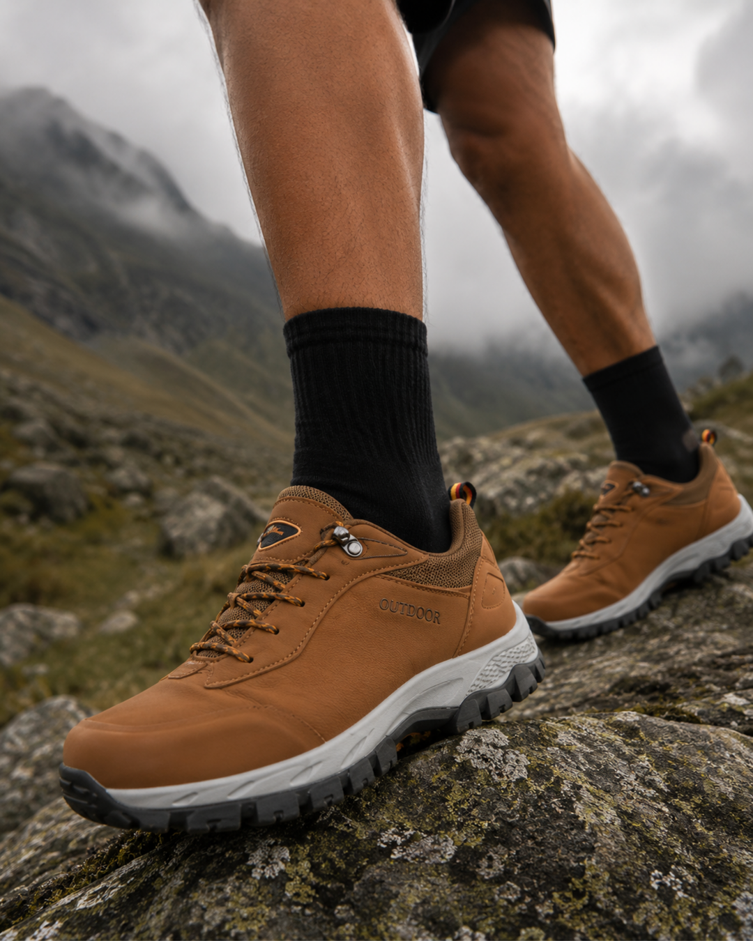 Schnürsystem der Herren Hikingschuhe, sicherer Halt & Komfort für Trail & anspruchsvolles Gelände.