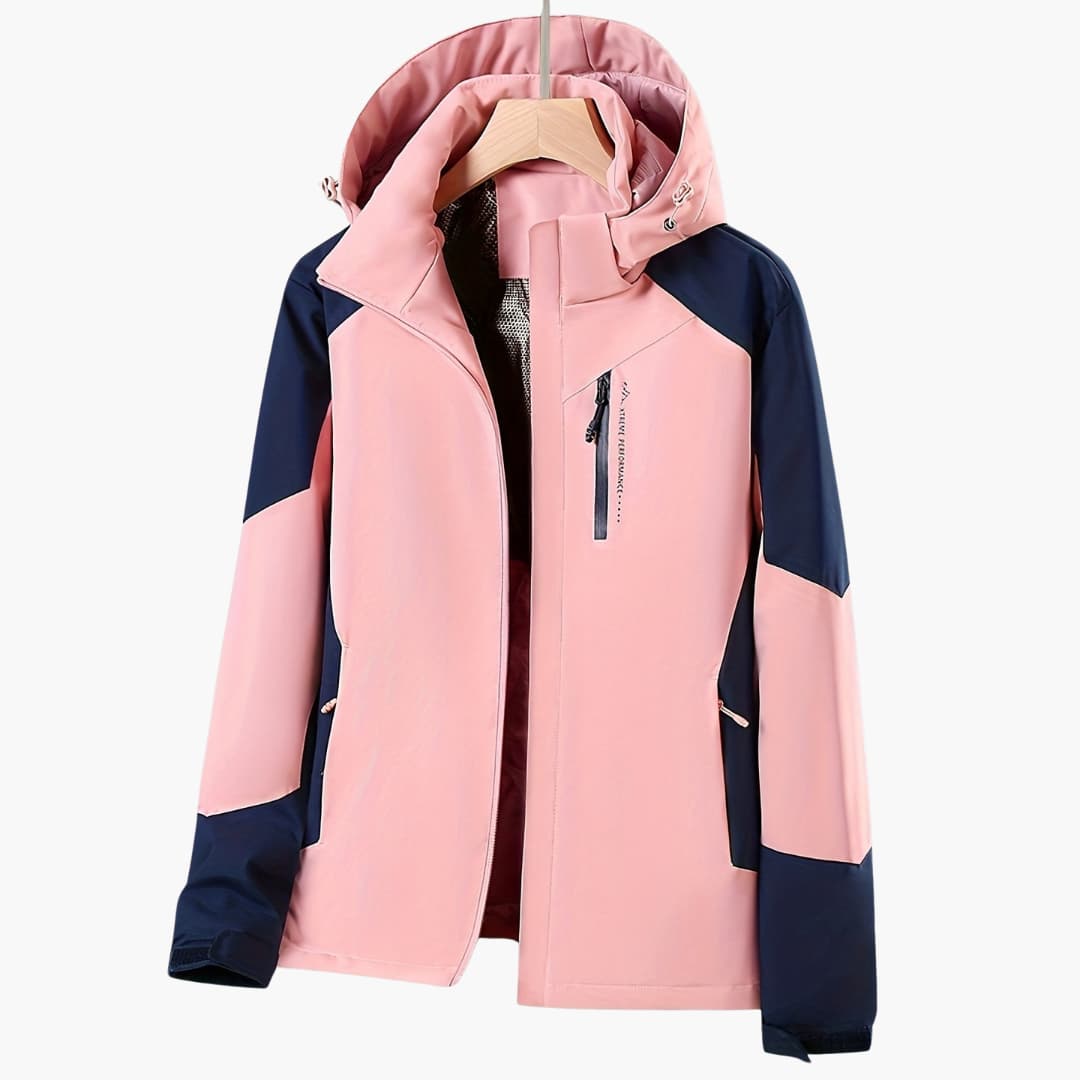 Stilvolle Damen Windjacke für Frühling & Herbst. Leichte Kapuzenjacke mit winddichter Funktion, ideal für Outdoor & Freizeit.