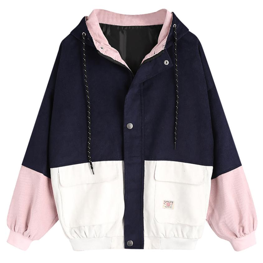 Casual Damen Reißverschlussjacke mit Kapuze, langarm & warm. Vielseitige Herbstjacke für Freizeit und Übergang.