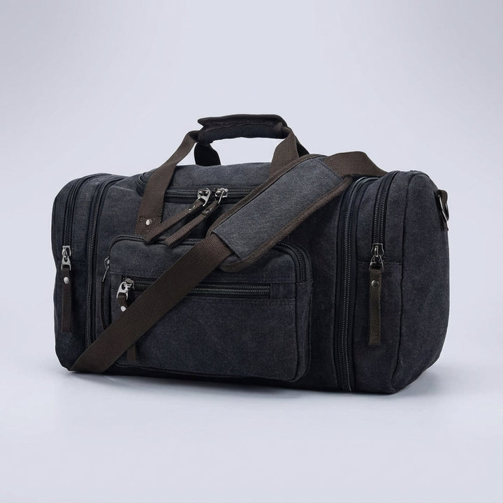Große, erweiterbare Unisex Canvas-Reisetasche. Ideale Reisetasche für Wochenendtrips & als geräumiges Handgepäck.
