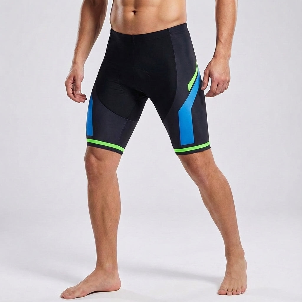 Reflektierende Unisex Fahrradshorts Casey mit 9D Gelpolsterung für erhöhte Sichtbarkeit und Sicherheit.