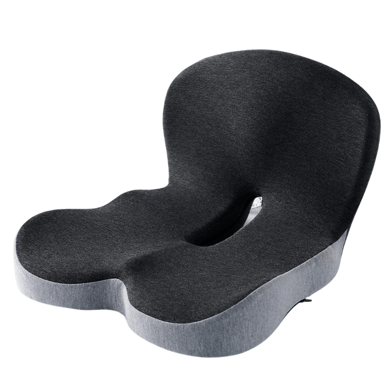Robustes Sitzkissen mit Memory-Schaumkern. Perfekt für lange Fahrten oder Bürotage.