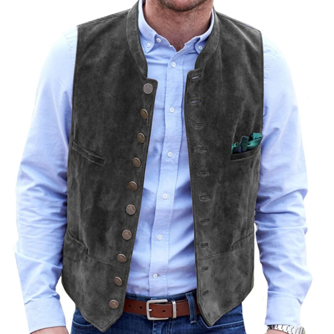 Detaillierte Herren Trachtenweste, handwerklich inspiriert, für den stilvollen Mann in Tracht.