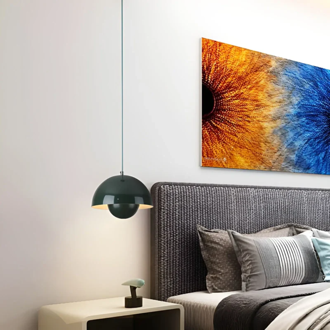 Moderne Pendellampe LED, skandinavisch, vielseitige Beleuchtung für Wohn- und Schlafzimmer.