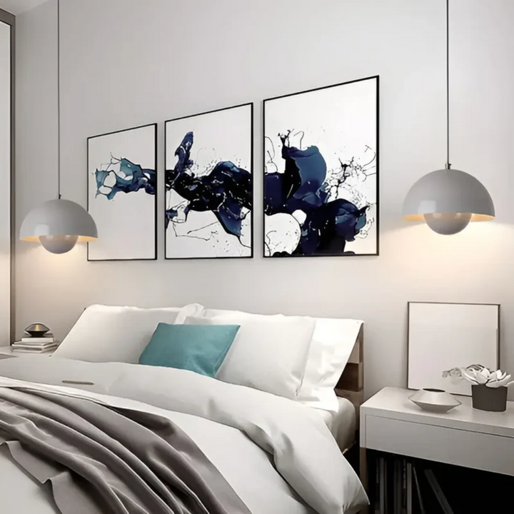Hängeleuchte LED, skandinavisch, zeitgemäße Dekoration und Lichtquelle für Esszimmer.