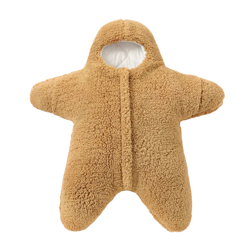 Weicher Babyschlafanzug mit Seestern-Design für Jungen und Mädchen.