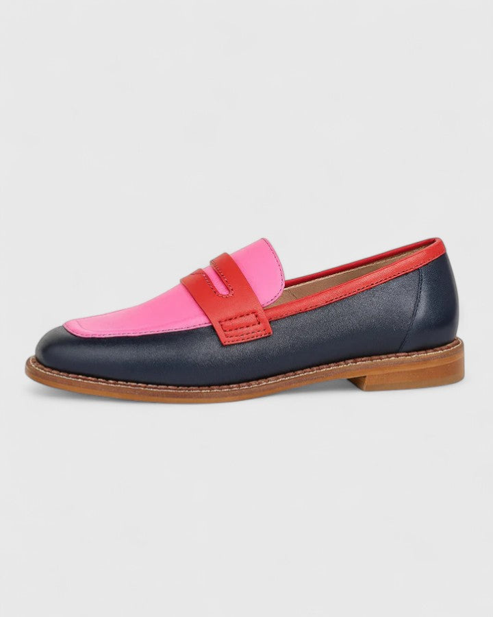 Bequeme modische Damen Loafers mit Rundkappe, perfekte Slip-On Schuhe für Büro und Freizeit.