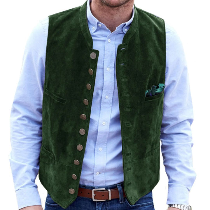 Stilvolle Herren Trachtenweste, traditionell bayrisch, perfekt für moderne Trachtenmode.