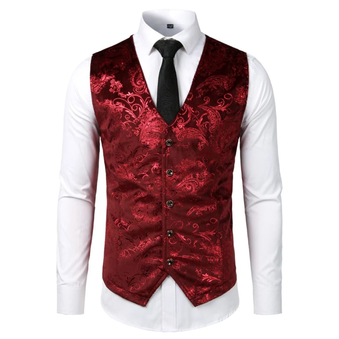 Elegante Herren Trachtenweste für Oktoberfest & festliche Anlässe, traditionelle Wiesn Weste.