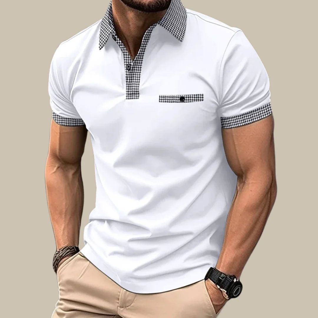 Herren Poloshirt Alejandro – elegant, bequem & kurzärmlig. Perfekt für Sommer, Freizeit & Business Casual.