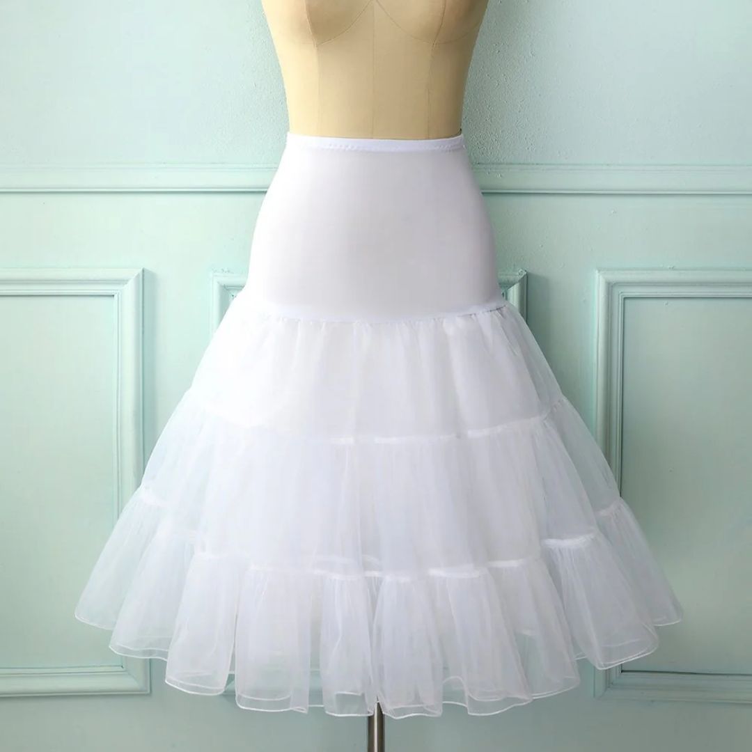 Verspielter Damen Tüll Petticoat Rock, ideal als Unterrock oder Party Kostüm für einen eleganten Look.