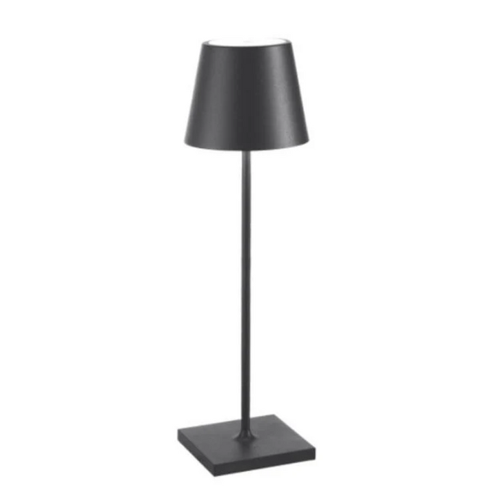 Minimalistische LumiFlex LED-Tischlampe, Touch-Helligkeit, akkubetrieben für überall.