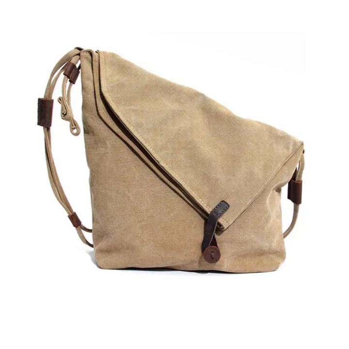 Unisex SoftEase Schultertasche in Beige, weich & stilvoll, ideal für den Alltag mit Reißverschluss.