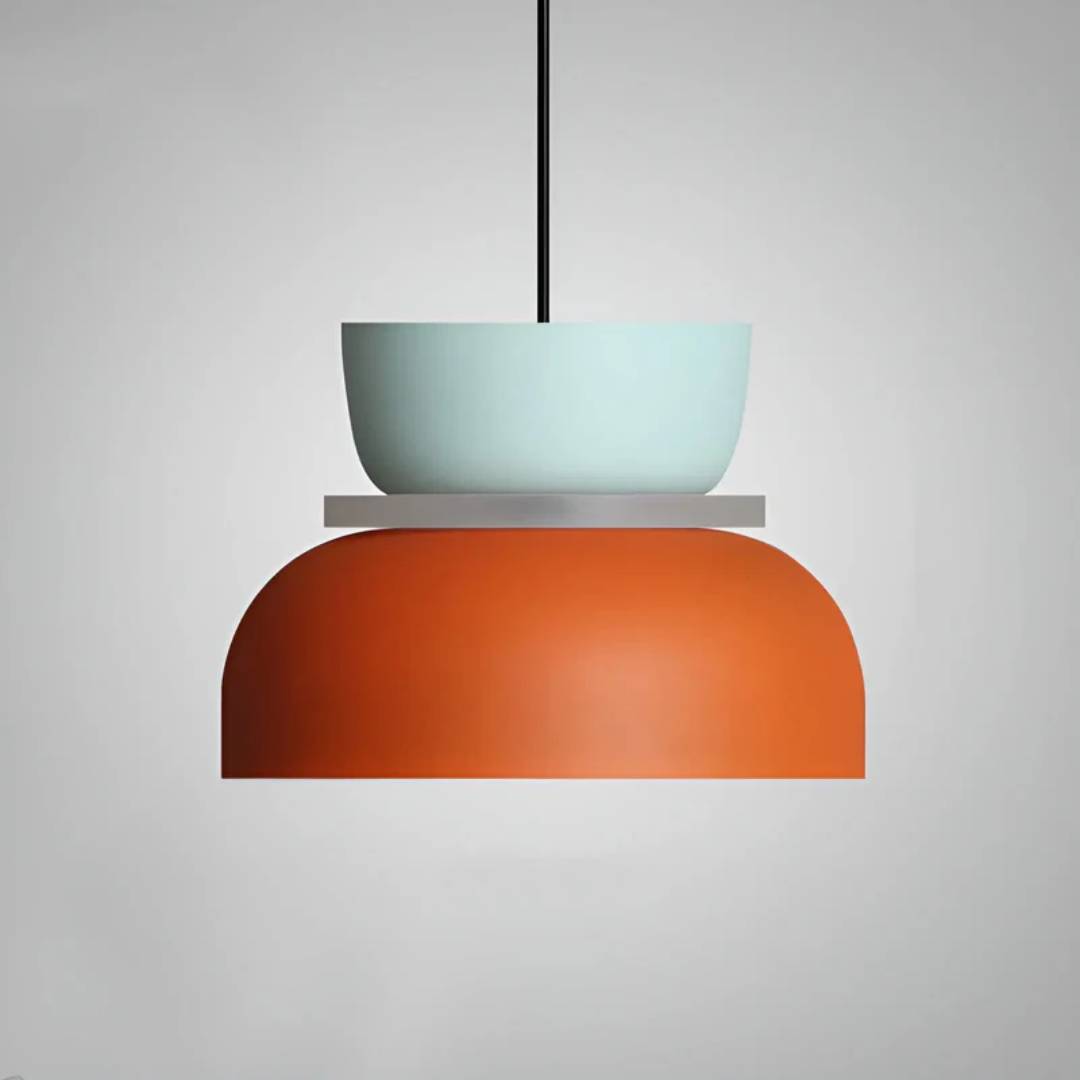 Sanfte Macaron Schlafzimmerlampe, farbenfrohe LED Pendelleuchte, moderne Innenbeleuchtung.