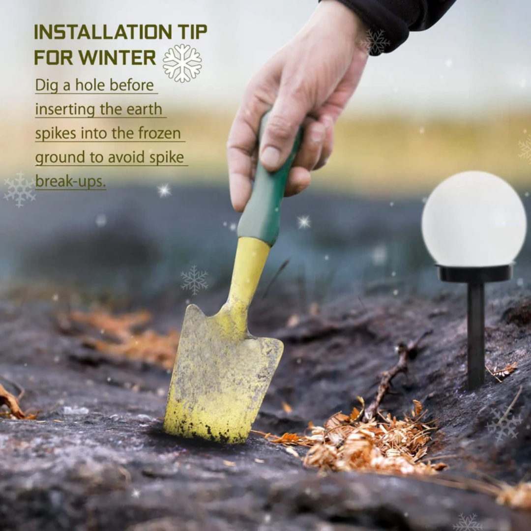 Wasserdichte LED Gartenleuchten (3er-Set) mit Solarfunktion. Perfekt für Weg- und Außenbeleuchtung.