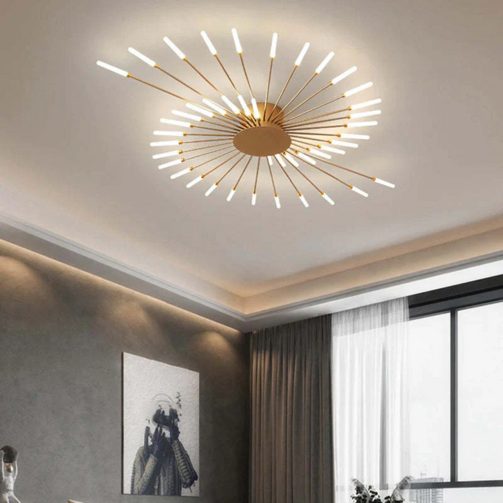 Moderne, dimmbare LED-Deckenleuchte in Schwarz. Stilvolle Beleuchtung für jeden Raum.