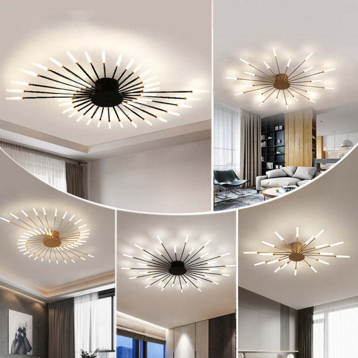 Elegante goldene LED-Deckenlampe LumenMax. Energieeffiziente Designleuchte für Ihr Zuhause.