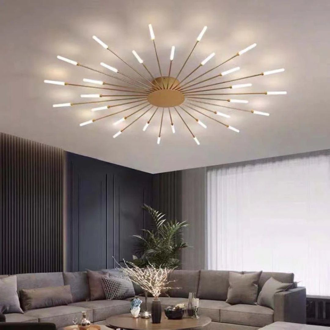 Große schwarze LED-Deckenleuchte LumenMax, modern. Perfekt für Flurbeleuchtung & Innenbereiche.