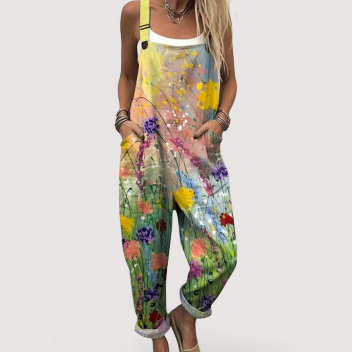 Modischer Ein-Teiler: Bequemer Damen Jumpsuit mit weitem Bein & lockerer Silhouette. Vielseitig für jeden Anlass.