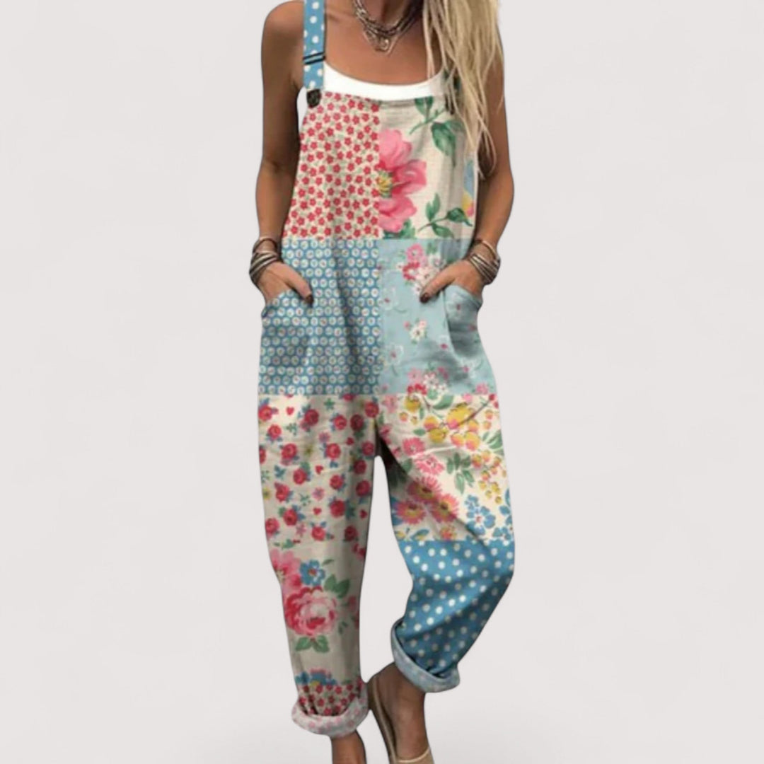 Hochwertiger Damen Jumpsuit, weiter Schnitt, weites Bein & praktische Taschen für stilvolle Freizeitlooks.
