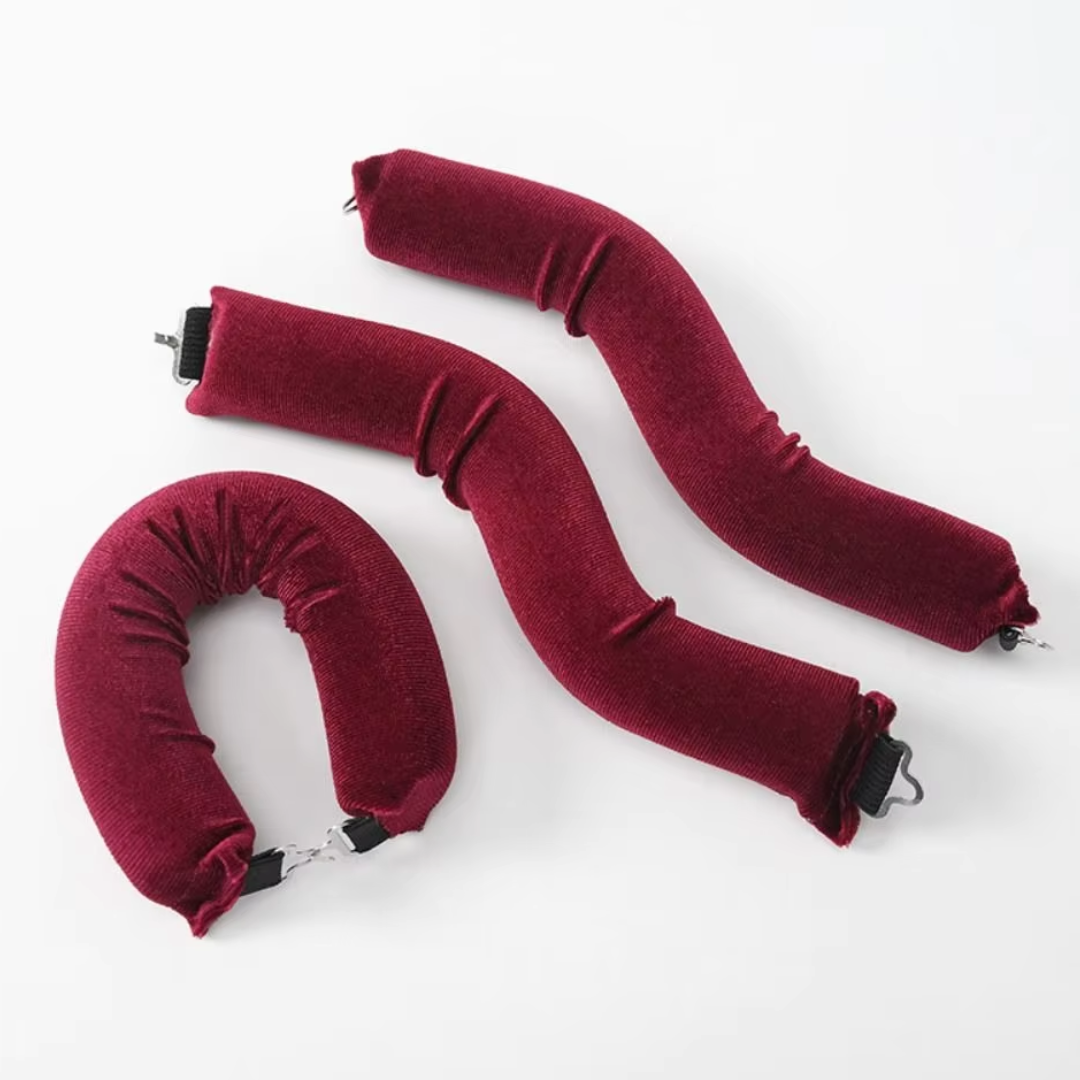 Ergänzung zur Schönheitspflege: Hitzefreies Locken-Set für Damen. Haarpflege und Styling über Nacht.