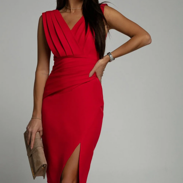 Stilvolles Sommerkleid für Damen, geeignet als Cocktail- oder Abendkleid.