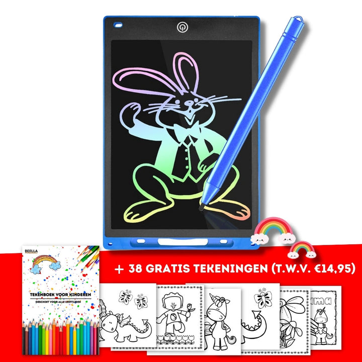Kindersicheres LCD-Zeichentablett, leicht und einfach zu bedienen, ideal für junge Künstler.