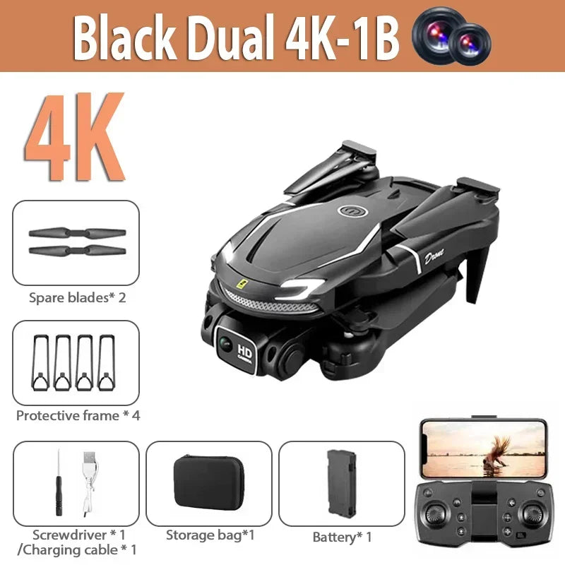 Einsteigerfreundliche V88 Drohne mit 8K Kamera, GPS und einfacher Steuerung für Luftaufnahmen.