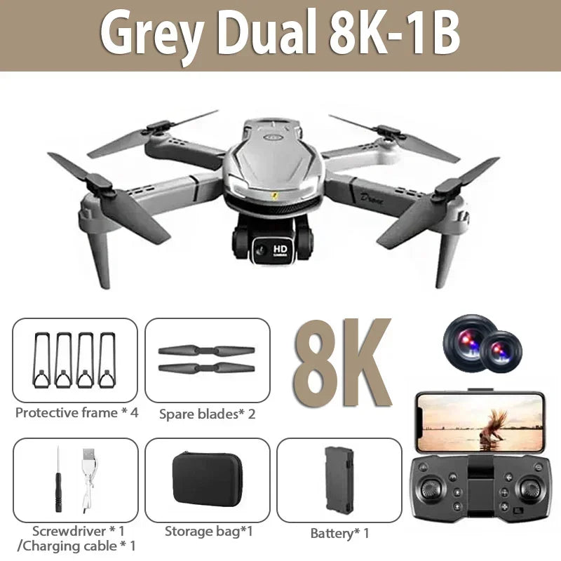 Hochmoderne V88 GPS Drohne mit 8K Kamera für gestochen scharfe Luftfotografie und Video.