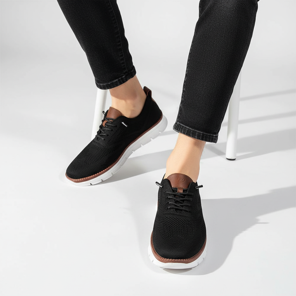 Adrian Herrenschuh in Grün: Leichter, atmungsaktiver veganer Sneaker mit flexibler Sohle für Freizeit & Alltag.