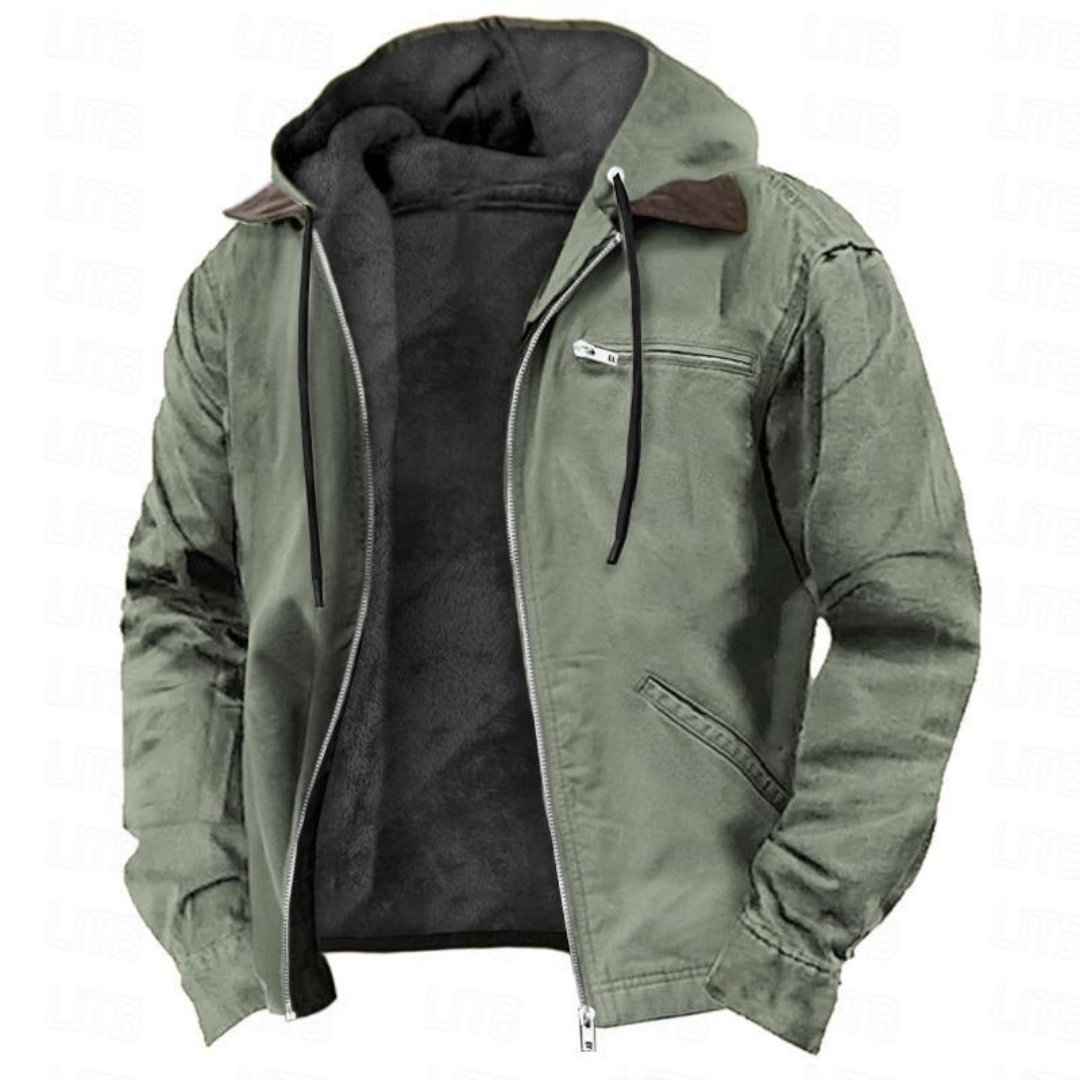 Vielseitige Herren Herbst-/Winterjacke, tailliert geschnitten, bequem für Freizeit & Alltag. Moderne Männer-Oberbekleidung.