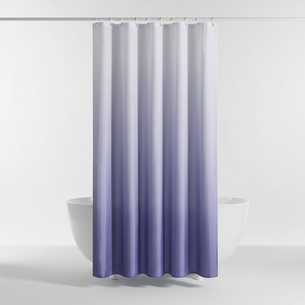 AquaVeil Polyester Duschvorhang: Wasserabweisend, schützt vor Feuchtigkeit und ist stilvolles Badaccessoire.