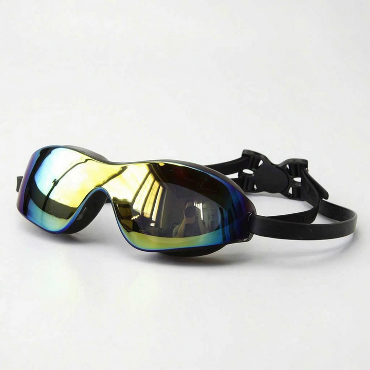 Robuste Schwimmbrille verspiegelt, bietet hervorragenden UV-Schutz und klare Sicht beim Sportschwimmen.