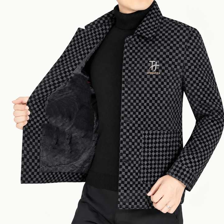 Herren Karo Freizeitjacke – Elegant & Vielseitig für jeden Anlass