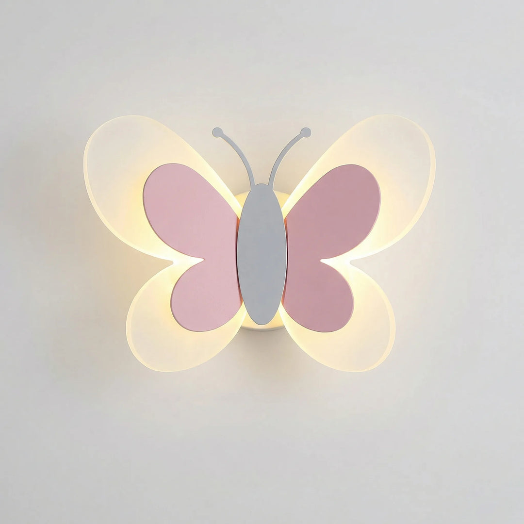 Dekorative Schmetterling LED Wandlampe, Stimmungslicht für Wohn- und Schlafbereiche.