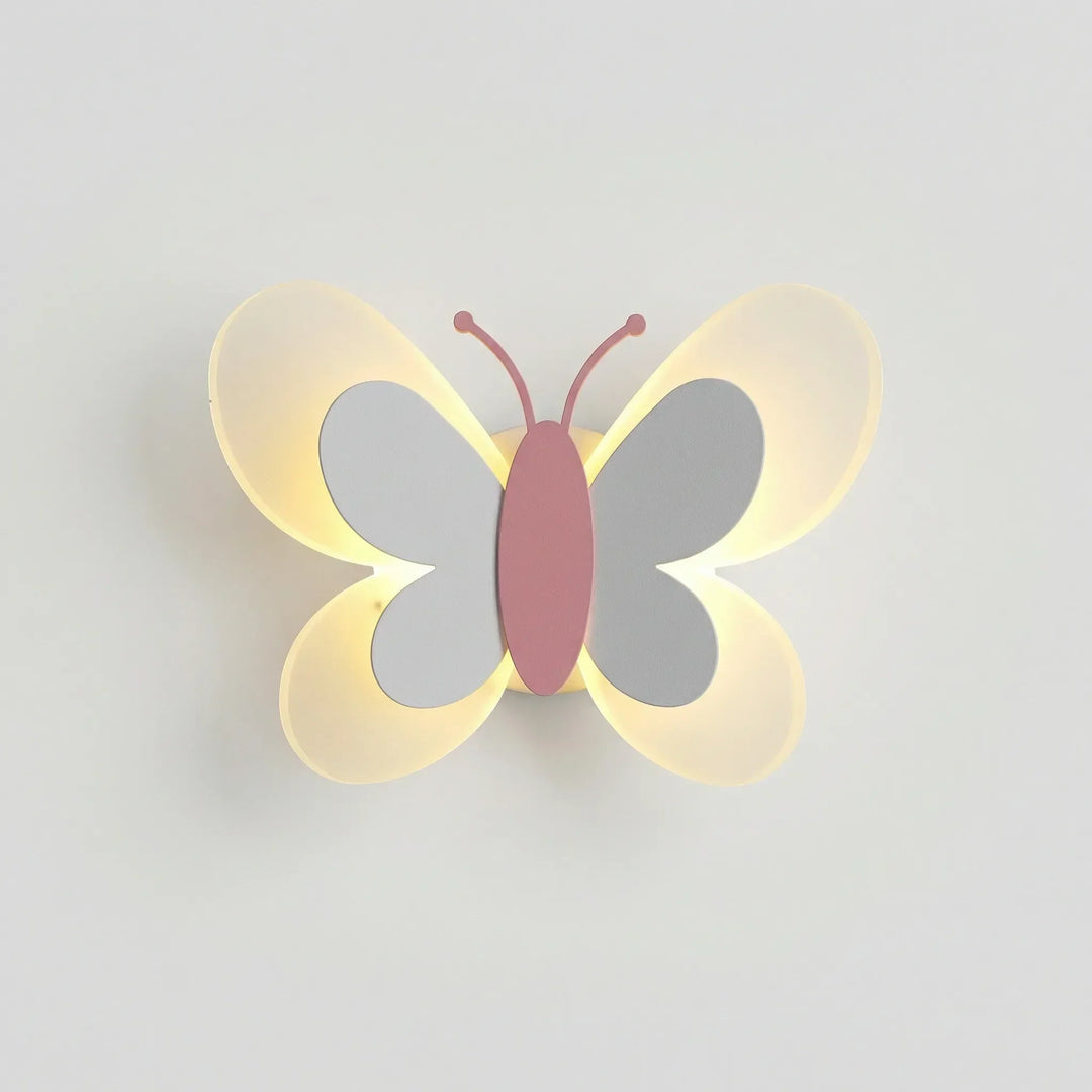 Moderne Schmetterlings Wandleuchte, LED Stimmungslicht für eine gemütliche Atmosphäre.