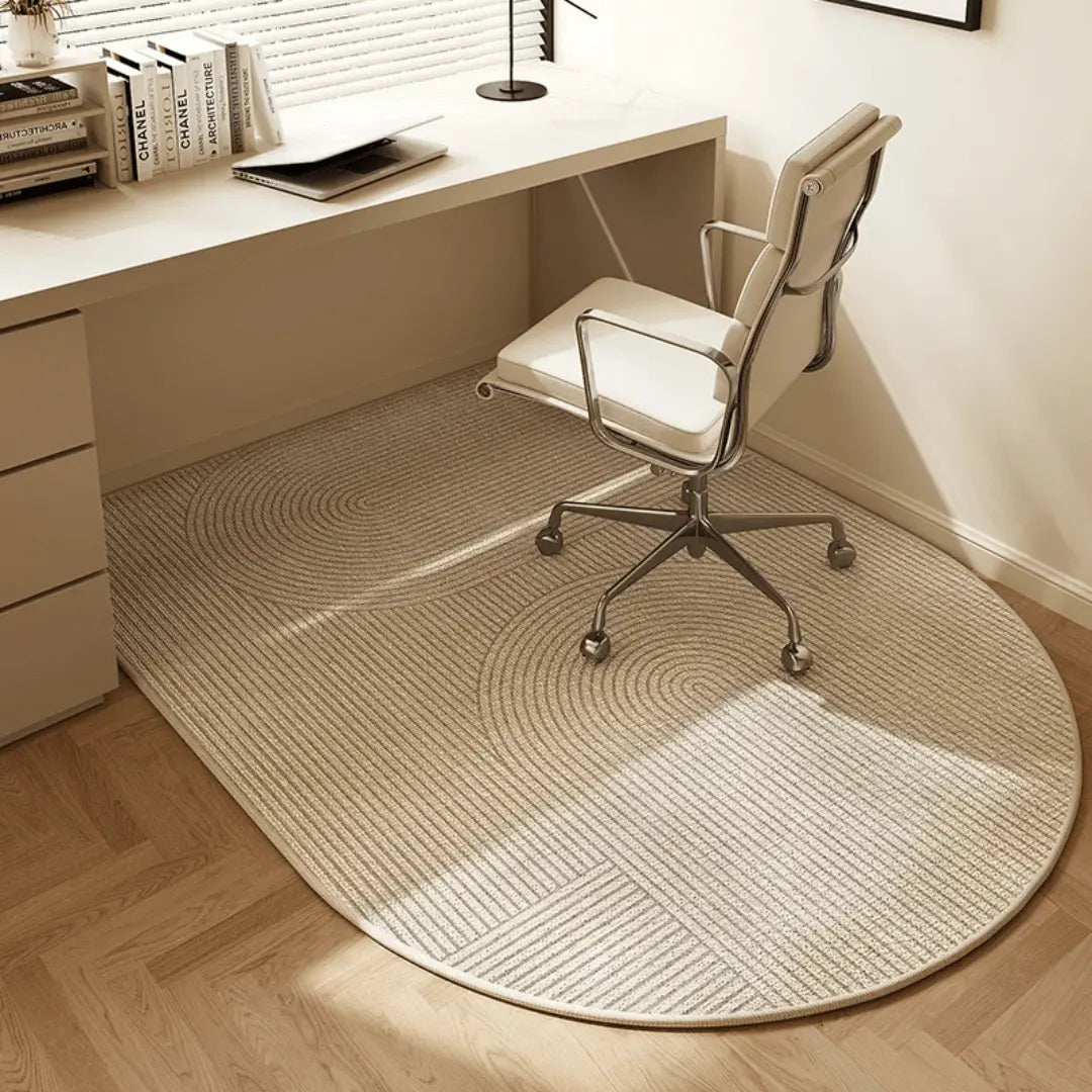 Langlebige Bürostuhlmatte, robuster Bodenschutz aus Velours mit Anti-Rutsch-Beschichtung für Büros.
