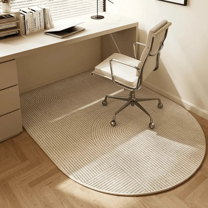 Langlebige Bürostuhlmatte, robuster Bodenschutz aus Velours mit Anti-Rutsch-Beschichtung für Büros.