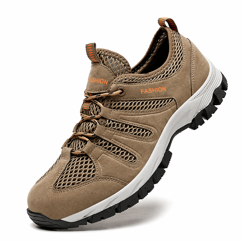 Leichte Damen Wanderschuhe, seitliche Ansicht, bieten optimalen Halt & Dämpfung für Wanderungen & Outdoor-Aktivitäten.