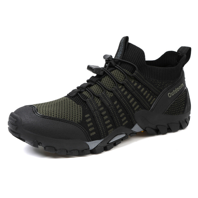 Komfortable Damen Trekking-Schuhe mit innovativem elastischen Schnürsystem für optimalen Halt auf Wanderungen.