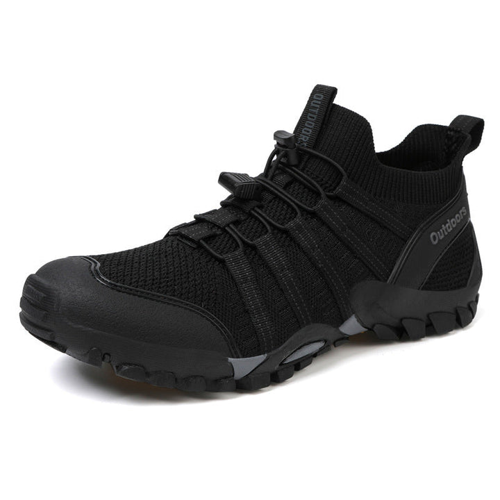 Damen Wanderschuhe, bequem & rutschfest, mit elastischem Schnürsystem für Outdoor & Trekking.